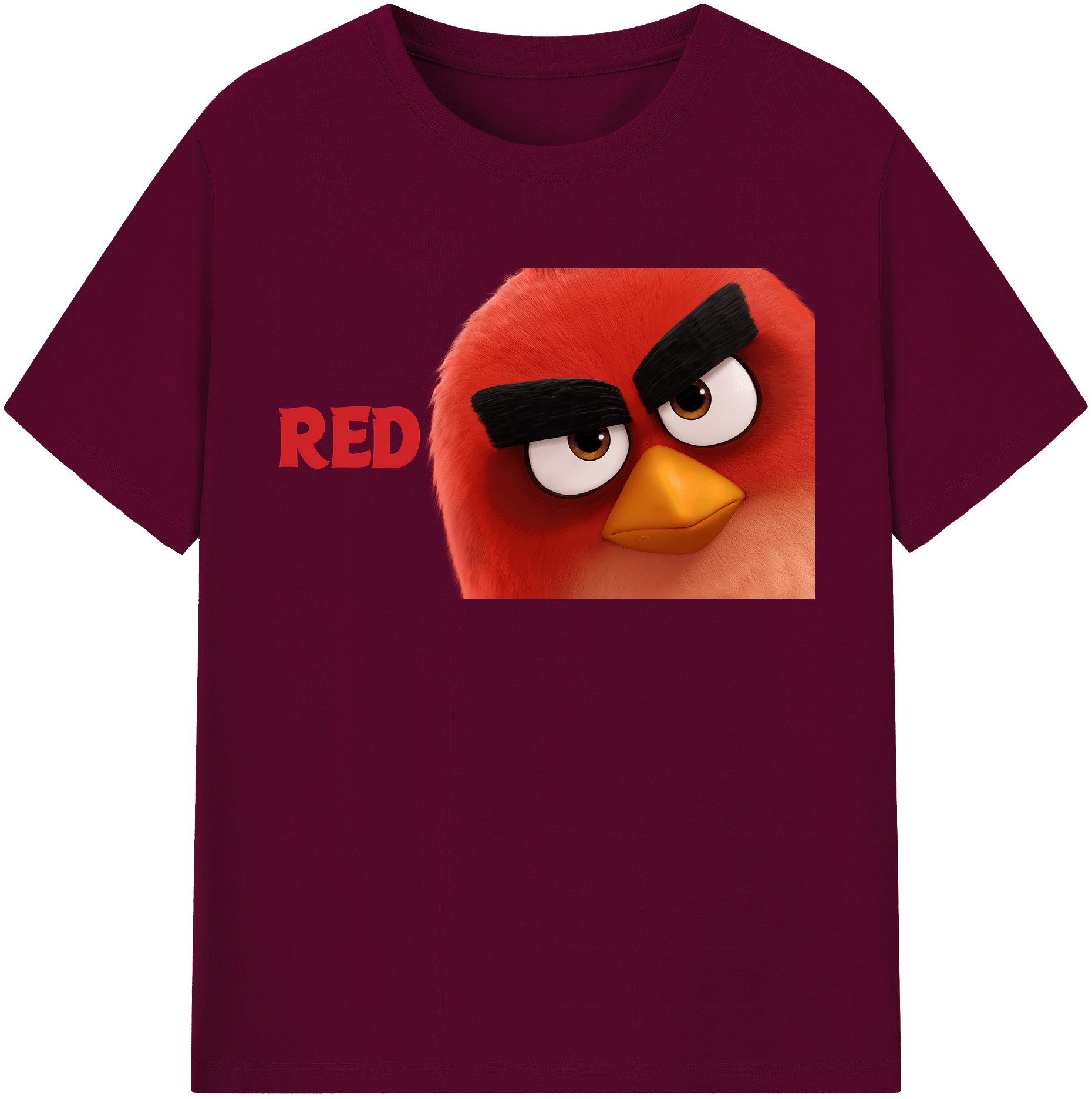 （画像用） Angry Birds アングリーバード レディースカジュアルプリントTシャツ（綿100％）